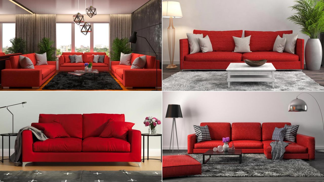 ¿Qué colores de pared combinan mejor con muebles rojos?